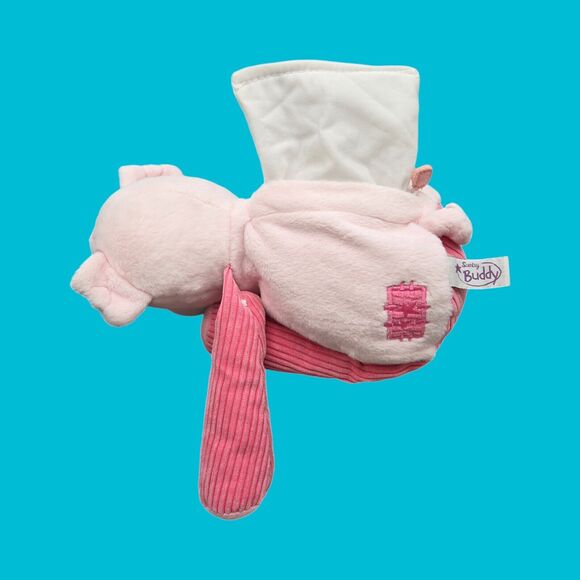 2010 Scentsy Buddy Pink Penny The Pig Empty Pouch Ribbed Corduroy Stuffed Plush - Picture 10 of 15